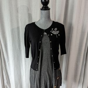 black bird 3/4 cardigan